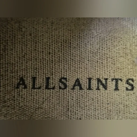 ALL SAINTS  Size 8 Tan Snake Trish Sneakers Calf Leather Lace Up Comfort - Picture 3 of 6